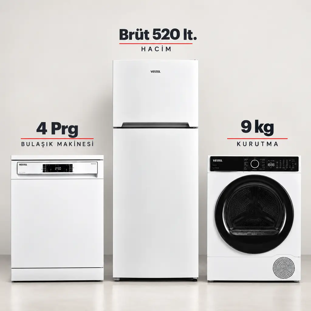 Vestel 2’li Çeyiz Paketi - BM 4212+NF52111+KM 97402