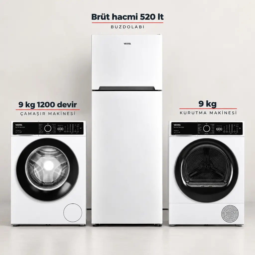 Vestel 2’li Çeyiz Paketi - CMI 97422+NF52111+KM 97402